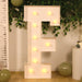 4ft XL LED Marquee Letter Foam Board with 10 Warm White Battery Operated LEDs - White