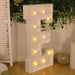 4ft XL LED Marquee Letter Foam Board with 10 Warm White Battery Operated LEDs - White