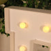 4ft XL LED Marquee Letter Foam Board with 10 Warm White Battery Operated LEDs - White