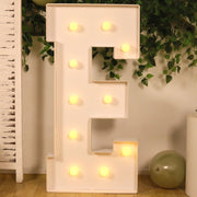 4ft XL LED Marquee Letter Foam Board with 10 Warm White Battery Operated LEDs - White