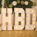 4ft XL LED Marquee Letter Foam Board with 10 Warm White Battery Operated LEDs - White