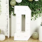 4ft XL LED Marquee Letter Foam Board with 10 Warm White Battery Operated LEDs - White