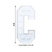 4ft XL LED Marquee Letter Foam Board with 10 Warm White Battery Operated LEDs - White