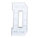 4ft XL LED Marquee Letter Foam Board with 10 Warm White Battery Operated LEDs - White WOD_METLTR11_4FT_D