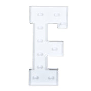 4ft XL LED Marquee Letter Foam Board with 10 Warm White Battery Operated LEDs - White WOD_METLTR11_4FT_F