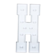4ft XL LED Marquee Letter Foam Board with 10 Warm White Battery Operated LEDs - White WOD_METLTR11_4FT_H