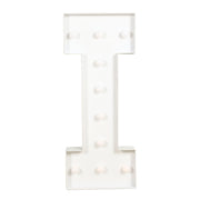 4ft XL LED Marquee Letter Foam Board with 10 Warm White Battery Operated LEDs - White WOD_METLTR11_4FT_I