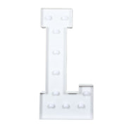 4ft XL LED Marquee Letter Foam Board with 10 Warm White Battery Operated LEDs - White WOD_METLTR11_4FT_L