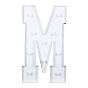 4ft XL LED Marquee Letter Foam Board with 10 Warm White Battery Operated LEDs - White WOD_METLTR11_4FT_M