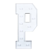 4ft XL LED Marquee Letter Foam Board with 10 Warm White Battery Operated LEDs - White WOD_METLTR11_4FT_P