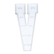 4ft XL LED Marquee Letter Foam Board with 10 Warm White Battery Operated LEDs - White WOD_METLTR11_4FT_V