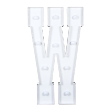 4ft XL LED Marquee Letter Foam Board with 10 Warm White Battery Operated LEDs - White WOD_METLTR11_4FT_W