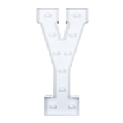 4ft XL LED Marquee Letter Foam Board with 10 Warm White Battery Operated LEDs - White WOD_METLTR11_4FT_Y