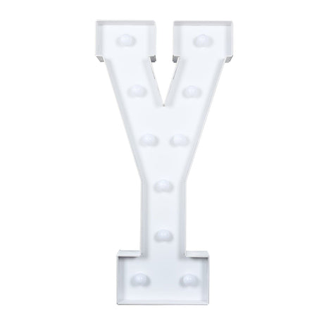 4ft XL LED Marquee Letter Foam Board with 10 Warm White Battery Operated LEDs - White WOD_METLTR11_4FT_Y