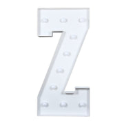 4ft XL LED Marquee Letter Foam Board with 10 Warm White Battery Operated LEDs - White WOD_METLTR11_4FT_Z