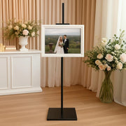 5.5 ft Heavy Duty Adjustable Metal Floor Display Easel Stand