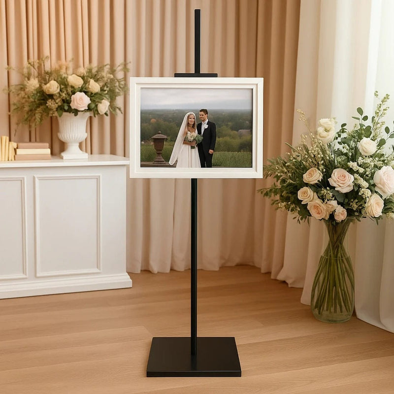 5.5 ft Heavy Duty Adjustable Metal Floor Display Easel Stand