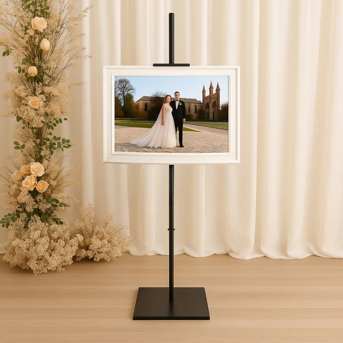 5.5 ft Heavy Duty Adjustable Metal Floor Display Easel Stand