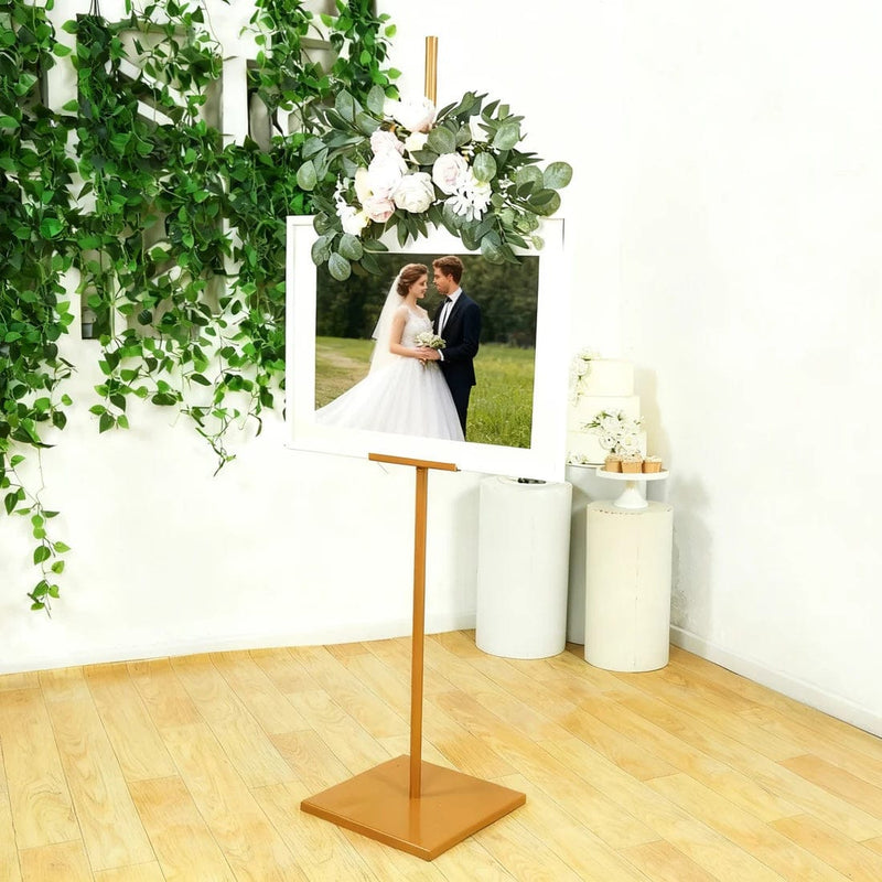 5.5 ft Heavy Duty Adjustable Metal Floor Display Easel Stand