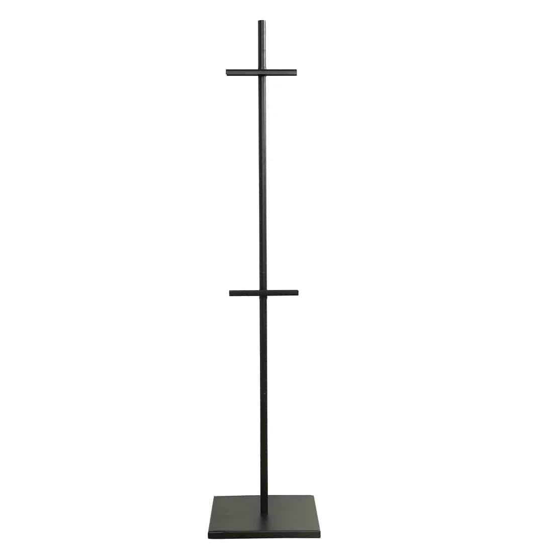 5.5 ft Heavy Duty Adjustable Metal Floor Display Easel Stand FURN_STND_003_65_BLK