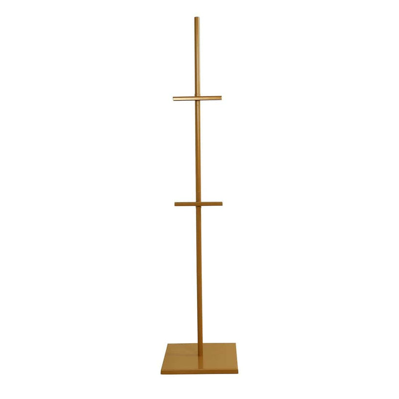 5.5 ft Heavy Duty Adjustable Metal Floor Display Easel Stand FURN_STND_003_65_GOLD