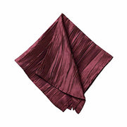5 Accordion Crinkled Taffeta Dinner Napkins
