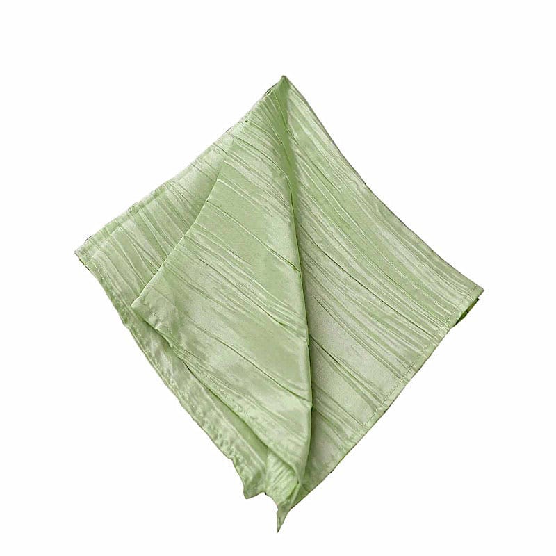 5 Accordion Crinkled Taffeta Dinner Napkins