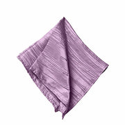 5 Accordion Crinkled Taffeta Dinner Napkins
