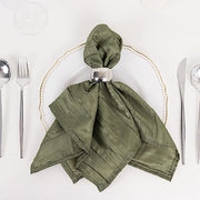 5 Accordion Crinkled Taffeta Dinner Napkins NAP_ACRNK_DSG