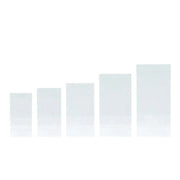 5 Acrylic Rectangular Display Stands Pre-Assembled Pedestal Riser - Clear PROP_BOX_001_SET_ACRY_CLR