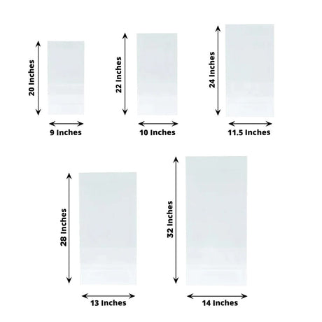 5 Acrylic Rectangular Display Stands Pre-Assembled Pedestal Riser - Clear PROP_BOX_001_SET_ACRY_CLR