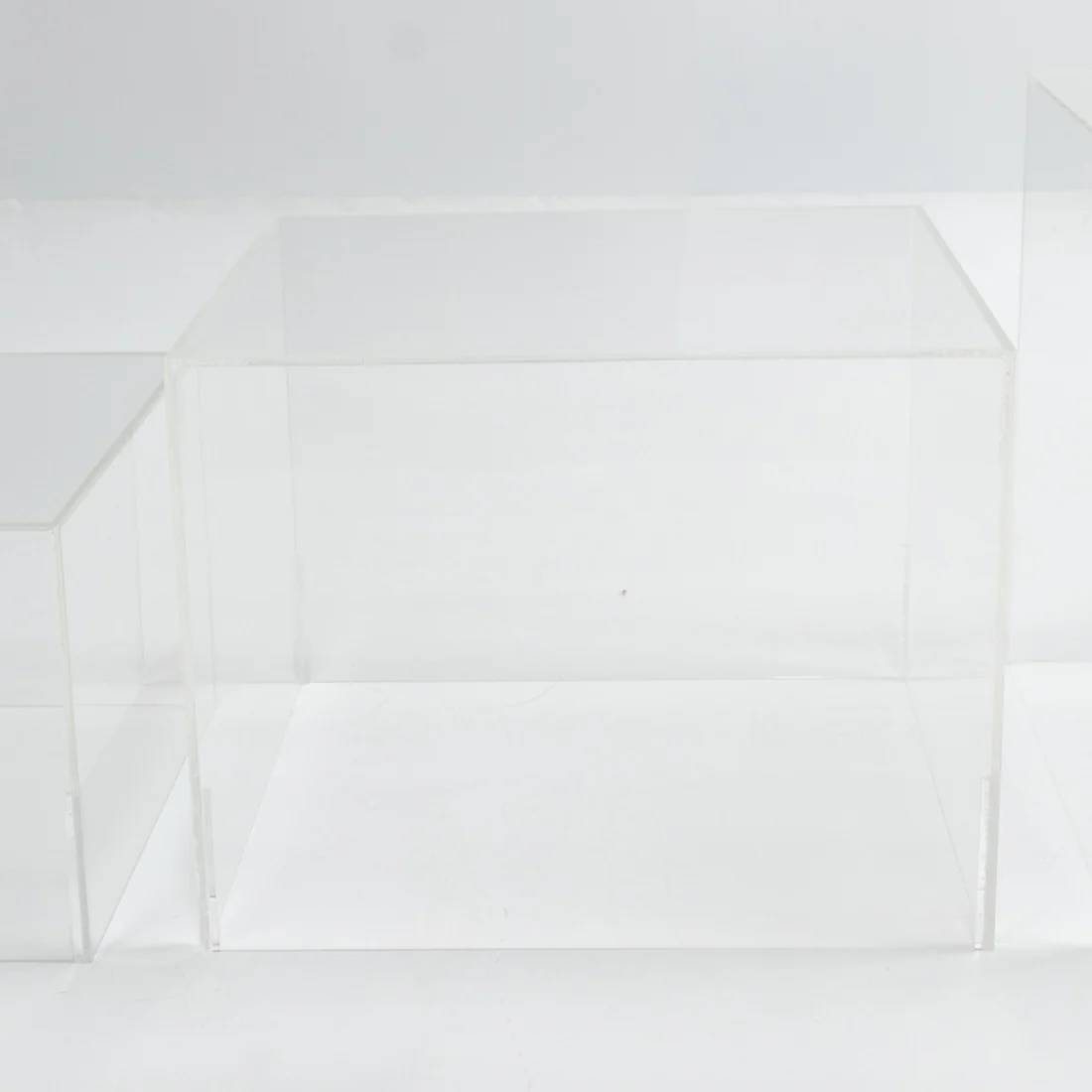 5 Acrylic Square Cake Risers Dessert Display Stands