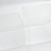 5 Acrylic Square Cake Risers Dessert Display Stands