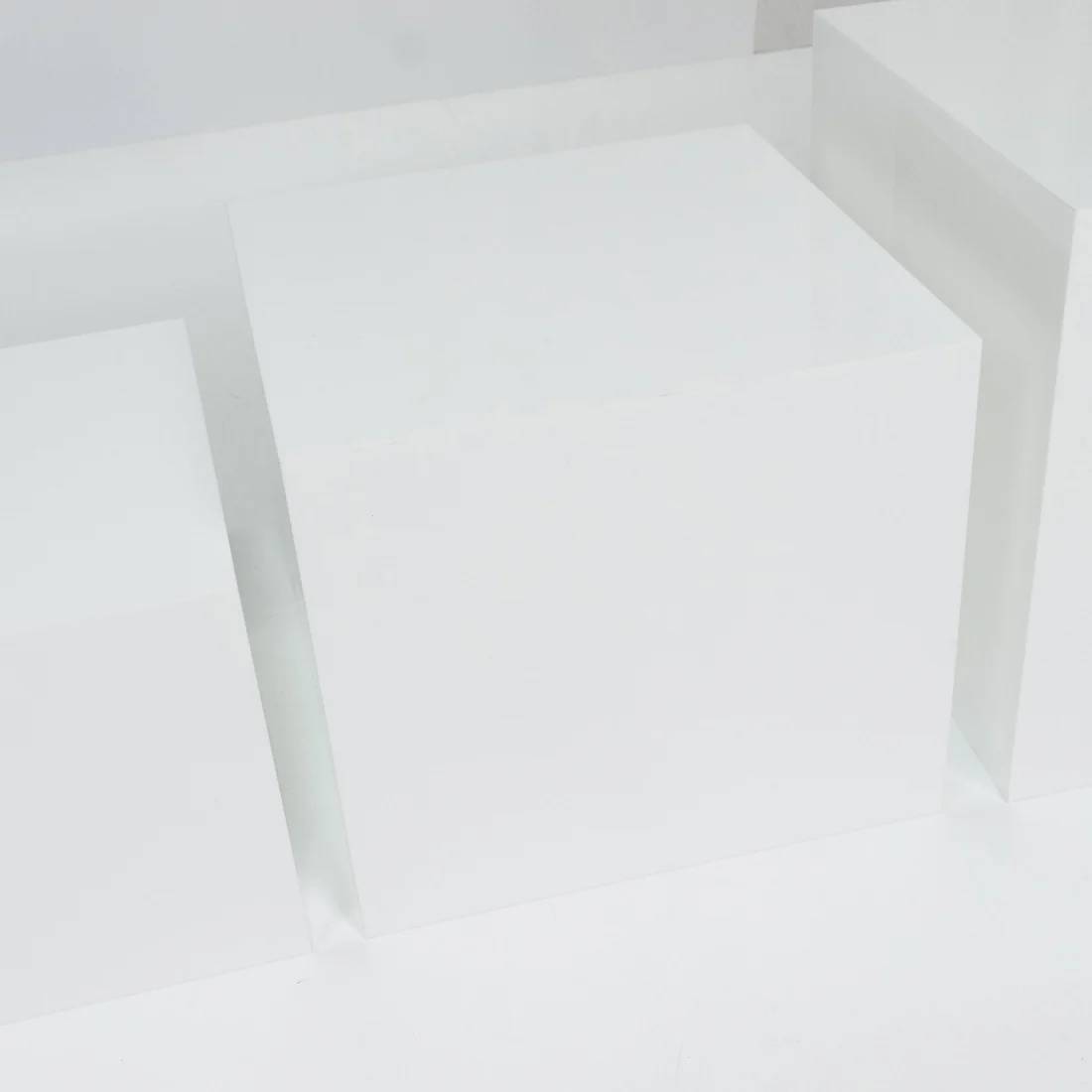 5 Acrylic Square Cake Risers Dessert Display Stands