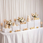 5 Acrylic Square Cake Risers Dessert Display Stands