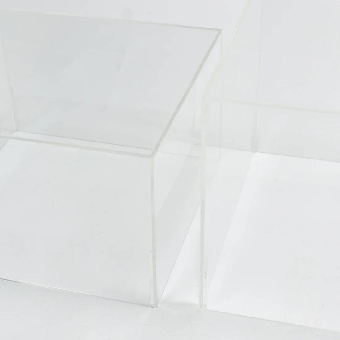 5 Acrylic Square Cake Risers Dessert Display Stands