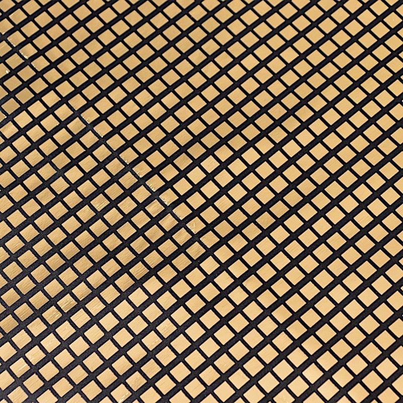 5 Black and Gold 20" x 20" Shiny Foil Cloth Dinner Napkins Disco Mirror Ball Theme NAP_25A_BLKGD