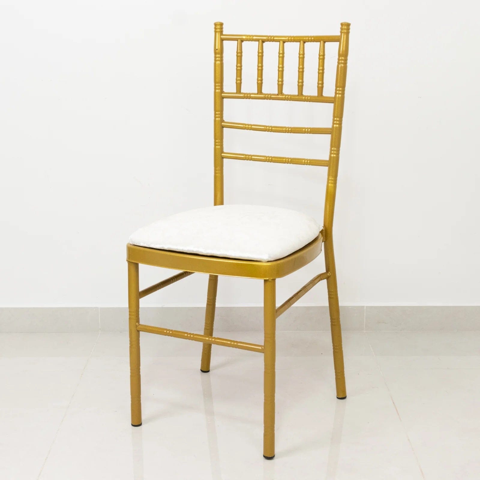 5 Crushed Velvet Chiavari Chair Cushion Covers