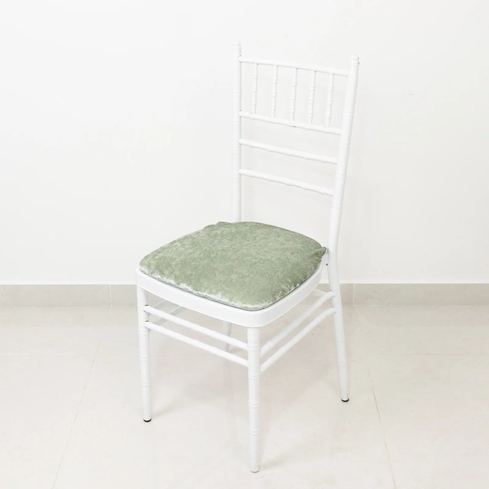 5 Crushed Velvet Chiavari Chair Cushion Covers