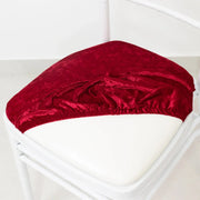 5 Crushed Velvet Chiavari Chair Cushion Covers