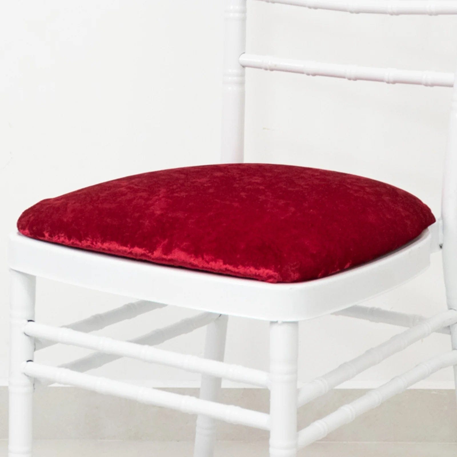 5 Crushed Velvet Chiavari Chair Cushion Covers