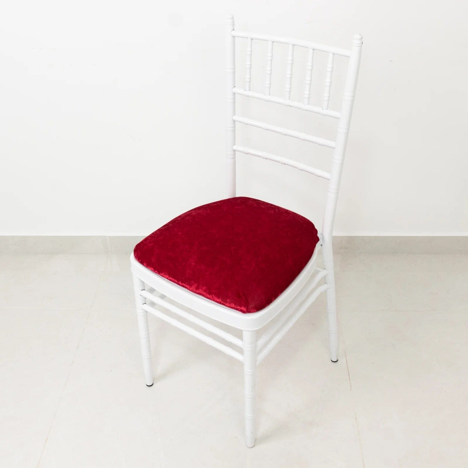 5 Crushed Velvet Chiavari Chair Cushion Covers