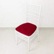 5 Crushed Velvet Chiavari Chair Cushion Covers