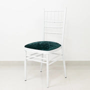 5 Crushed Velvet Chiavari Chair Cushion Covers