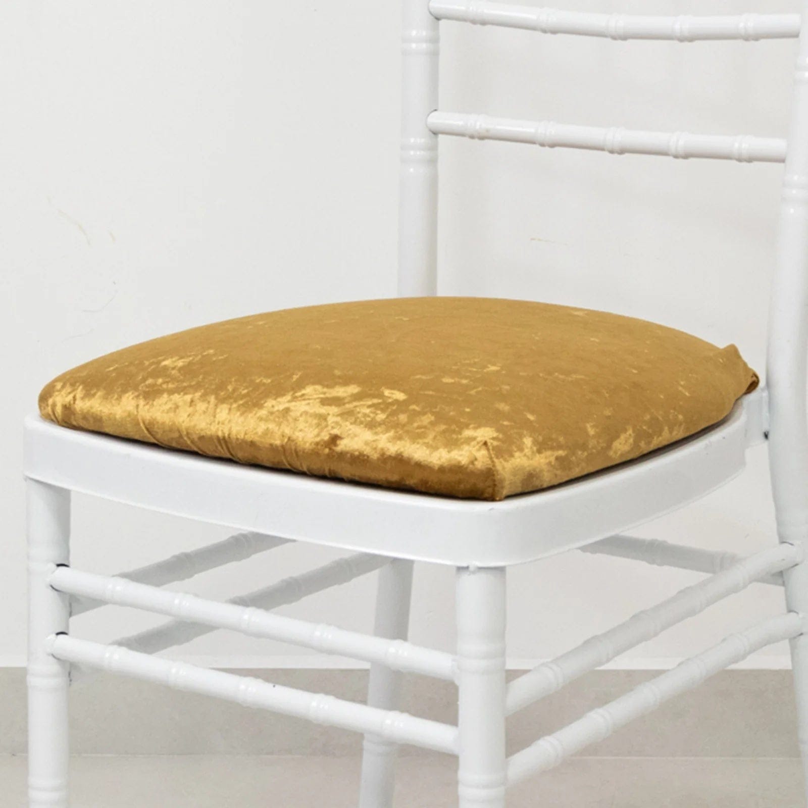 5 Crushed Velvet Chiavari Chair Cushion Covers