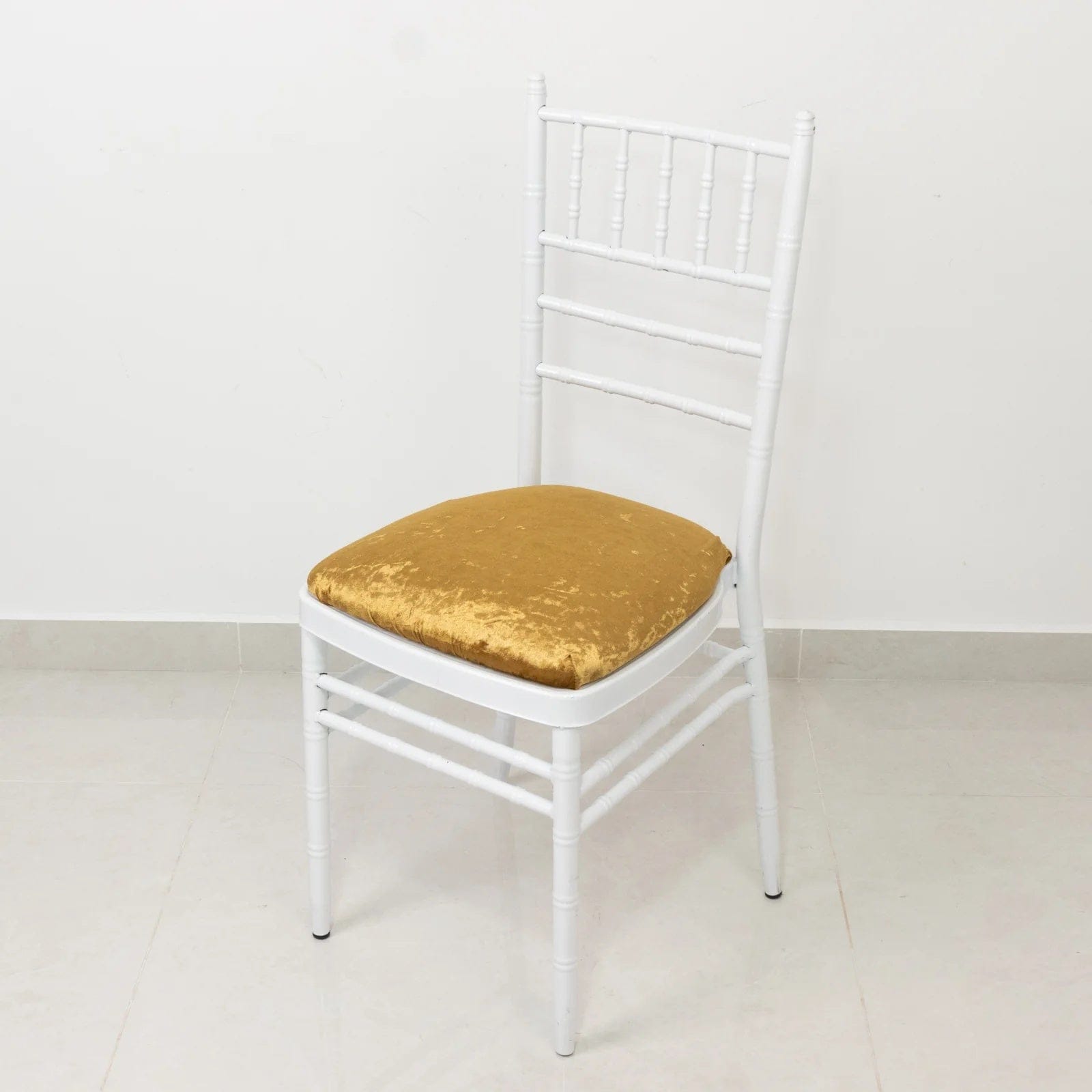 5 Crushed Velvet Chiavari Chair Cushion Covers