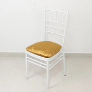 5 Crushed Velvet Chiavari Chair Cushion Covers