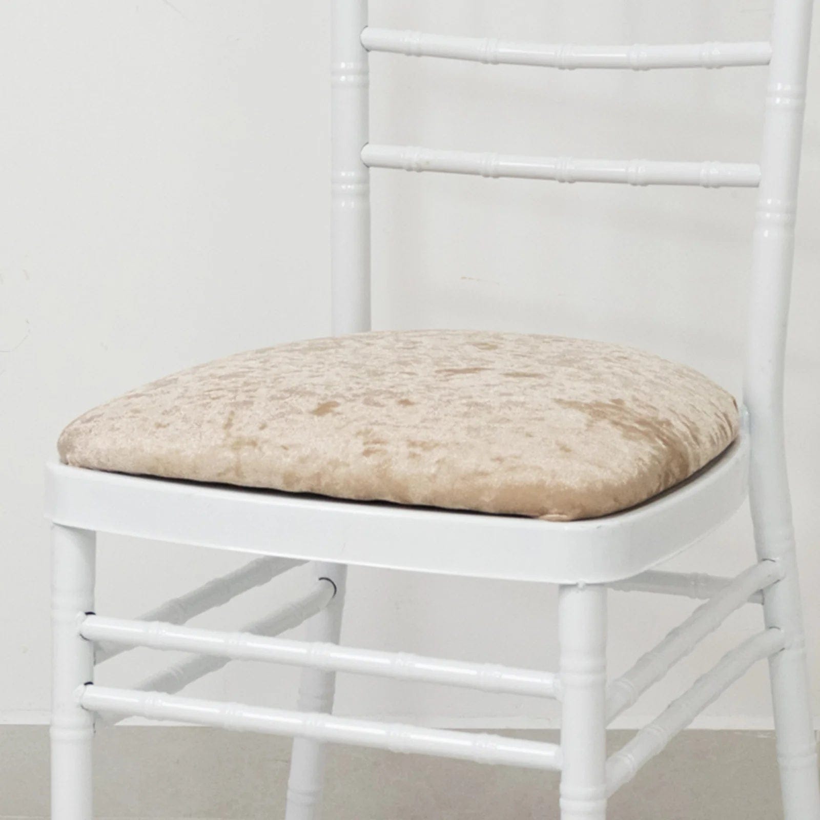 5 Crushed Velvet Chiavari Chair Cushion Covers