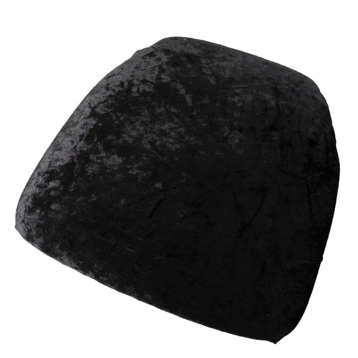 5 Crushed Velvet Chiavari Chair Cushion Covers FURN_CUSHWB_VEL01_BLK