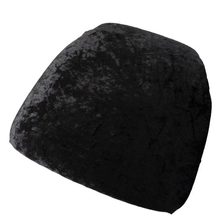 5 Crushed Velvet Chiavari Chair Cushion Covers FURN_CUSHWB_VEL01_BLK
